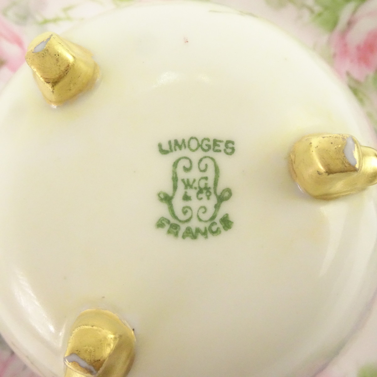 フランス アンティーク ティーカップ リモージュ アビランド バラ