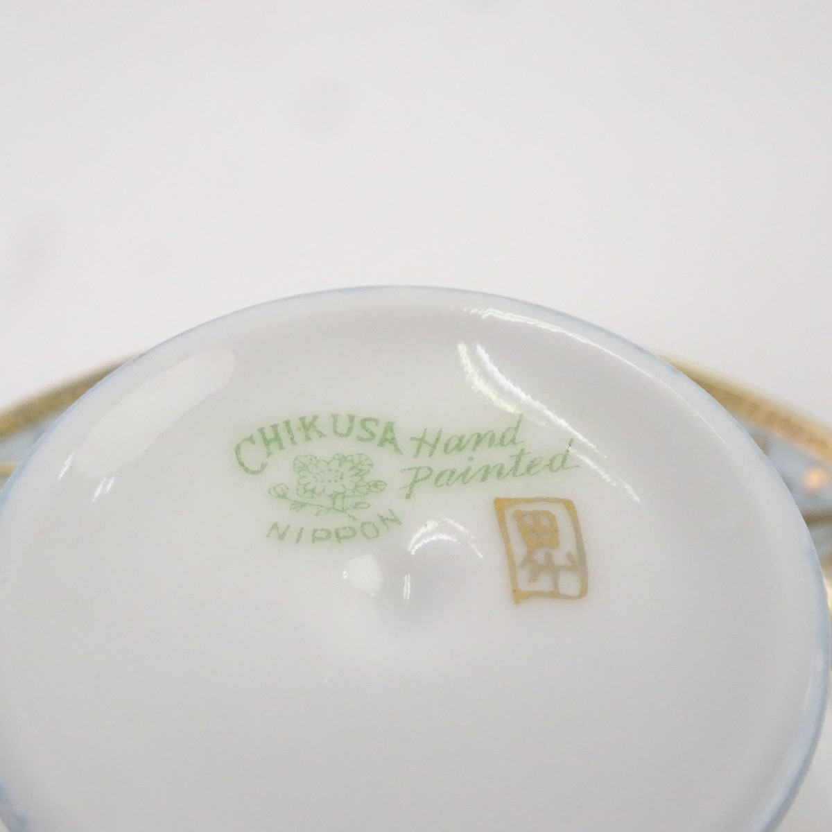 アンティーク カップ＆ソーサー トリオ オールドニッポン 金彩 バラ