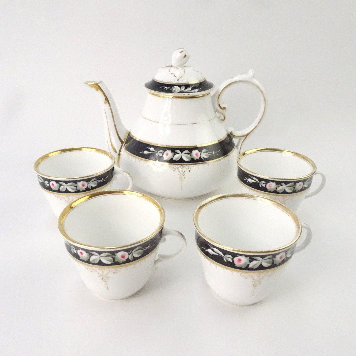 ドイツ製 CT アンティーク ポット カップ＆ソーサー セット