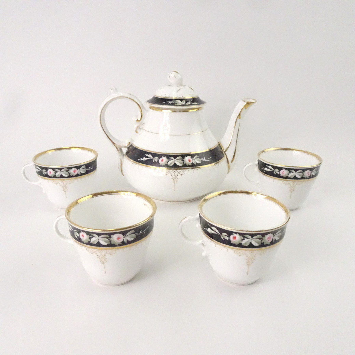 ドイツ製 CT アンティーク ポット カップ＆ソーサー セット