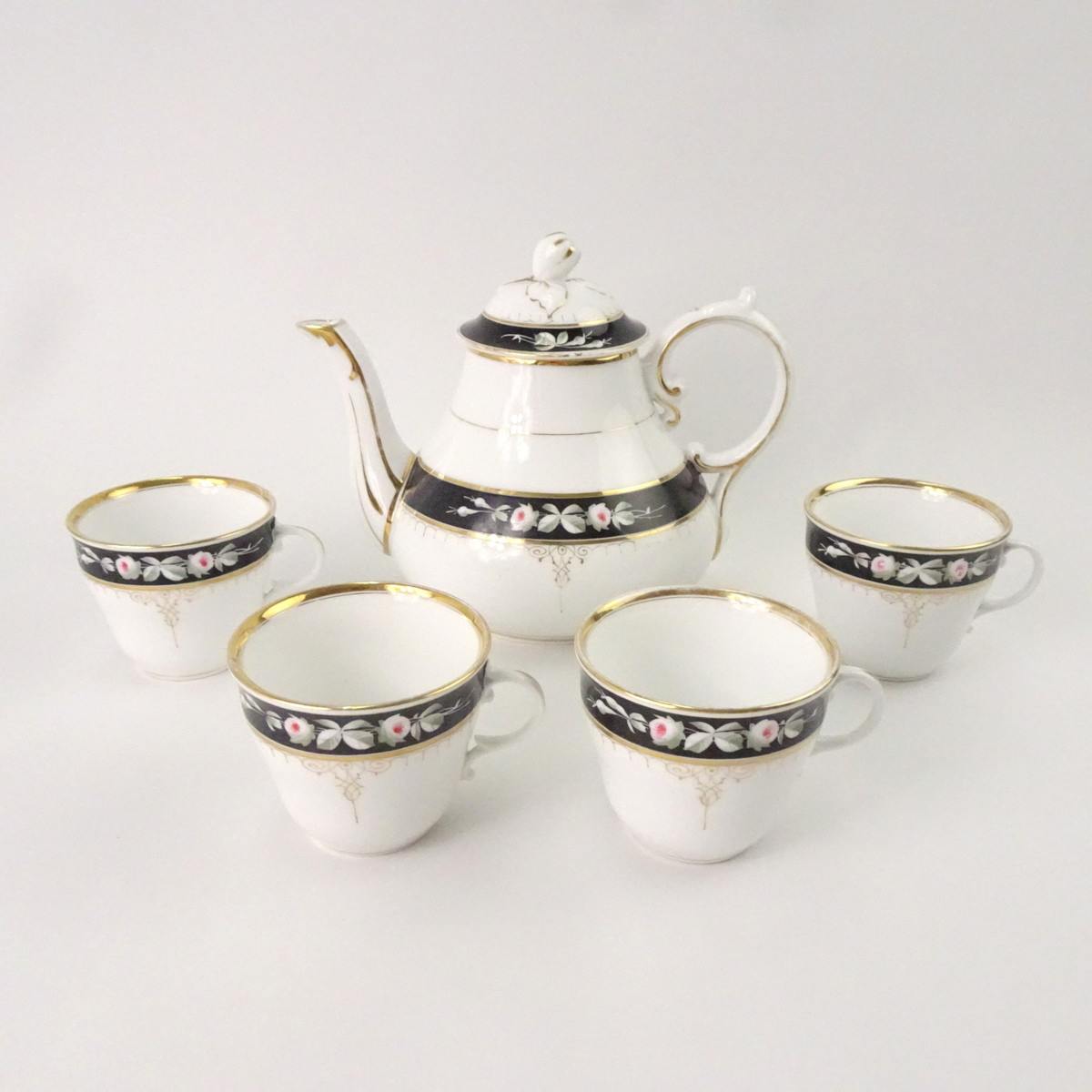 ドイツ製 CT アンティーク ポット カップ＆ソーサー セット