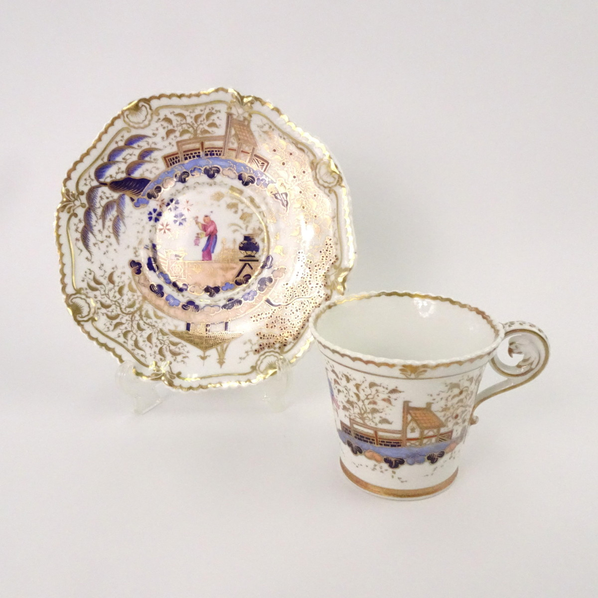 アンティーク シノワズリ カップ＆ソーサー