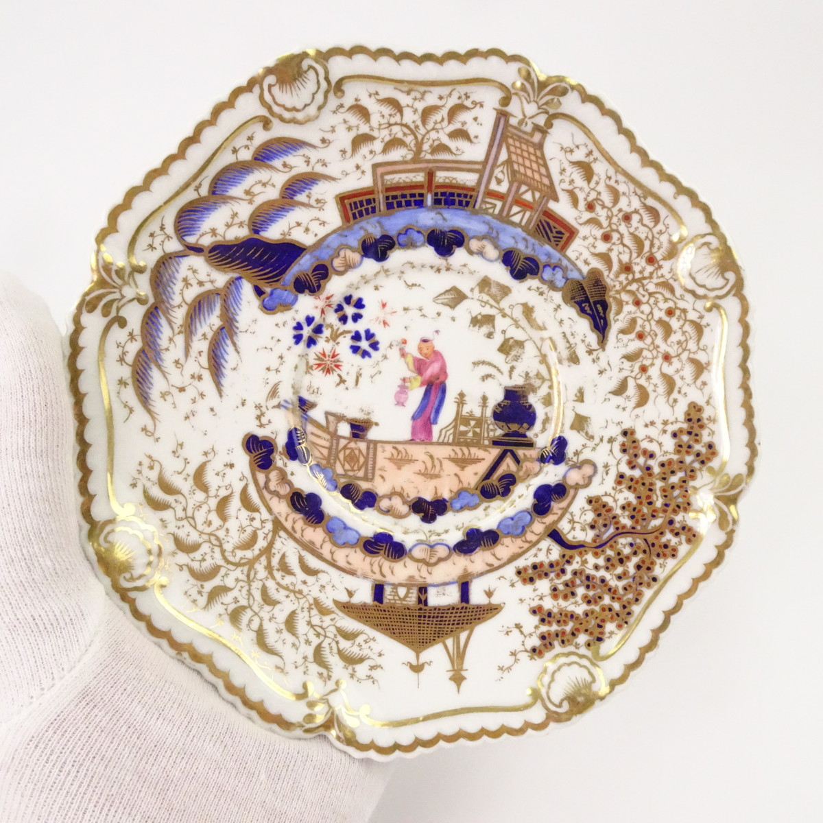 アンティーク シノワズリ カップ＆ソーサー