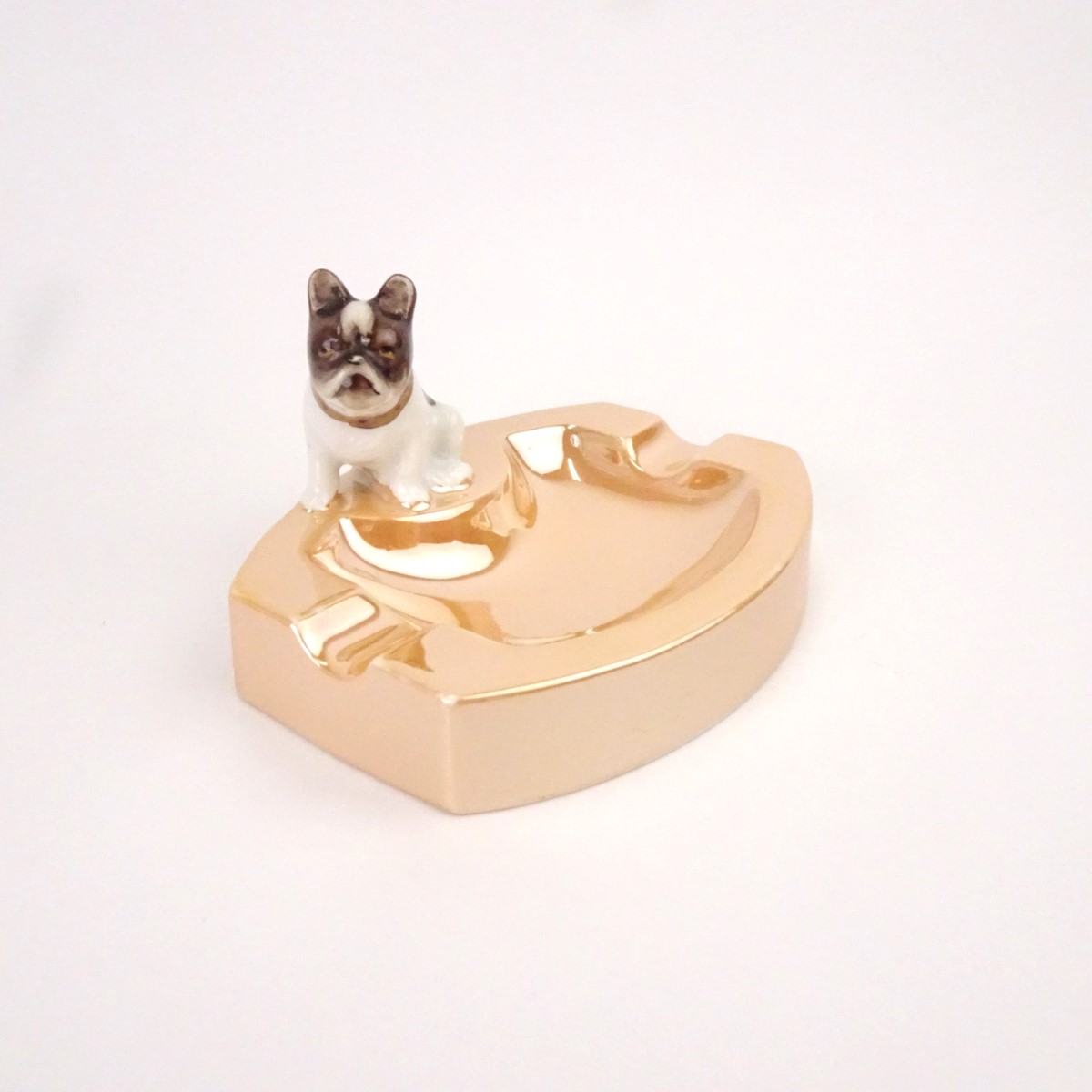 オールドノリタケ 灰皿 トレイ ブルドッグ 陶器