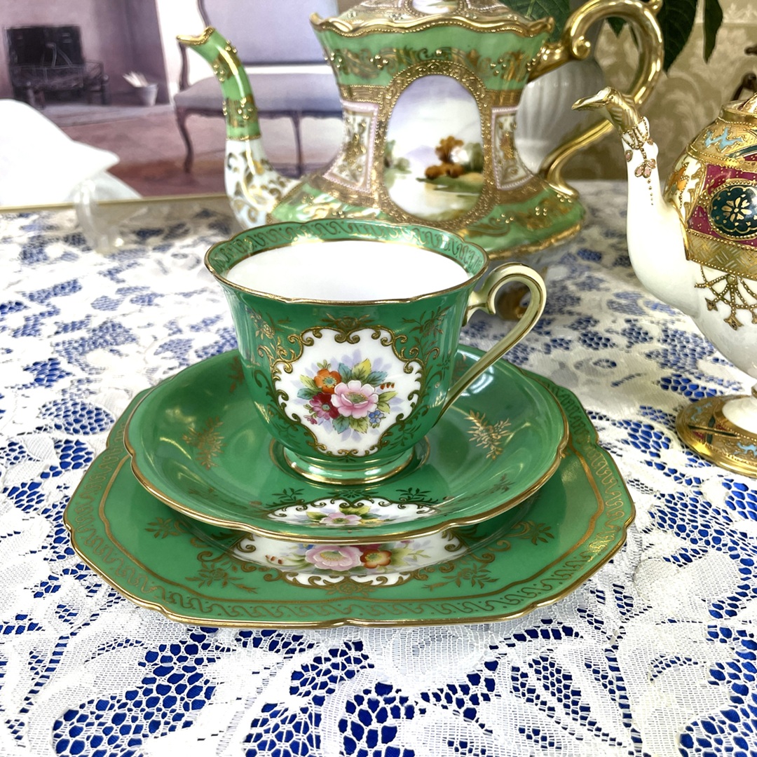 オールドノリタケ アンティーク カップ＆ソーサー トリオ 食器