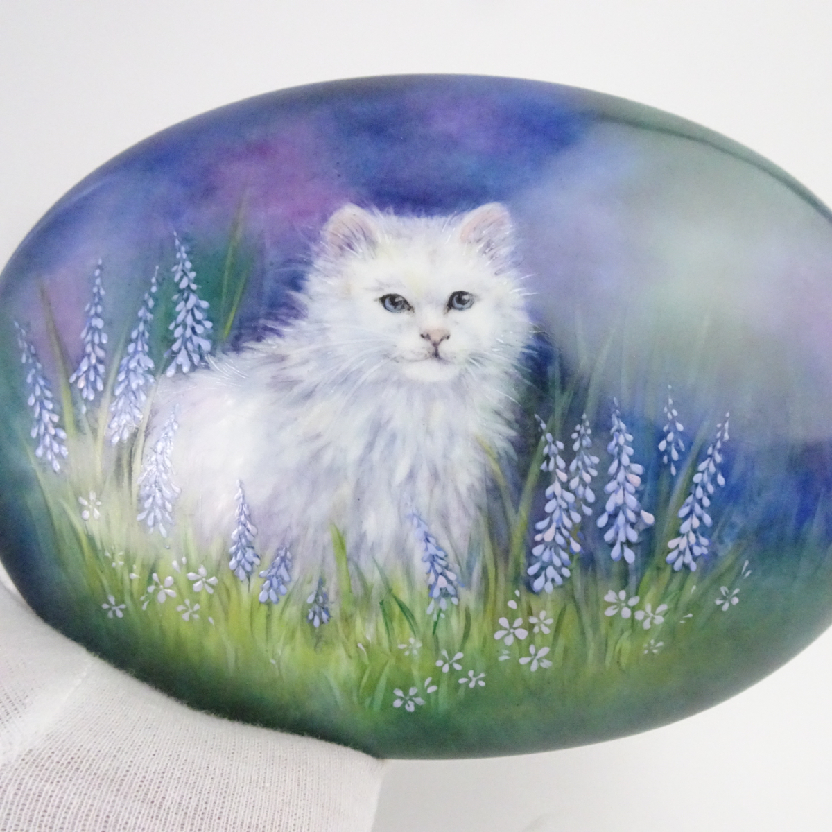 ヴィンテージ 陶器 入れ物 猫 neko 小物入れ 蓋付き